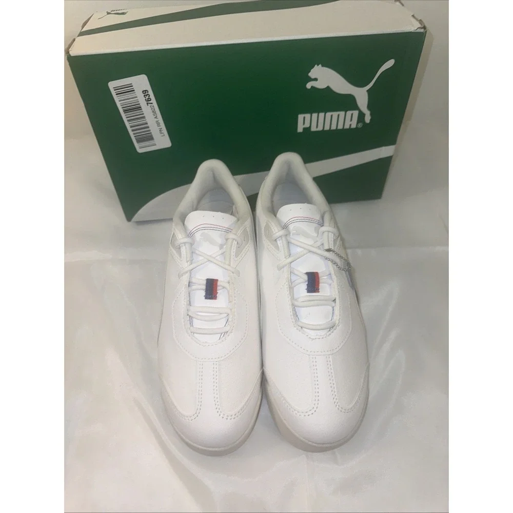 PUMA Bmw M Motorsport X Roma Stradale Lace Up ‎ Mens White Sneakers Casual 7.5